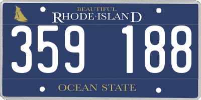RI license plate 359188