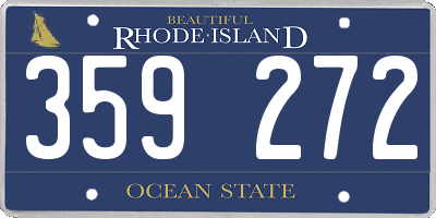 RI license plate 359272