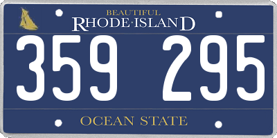RI license plate 359295