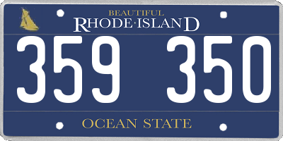 RI license plate 359350