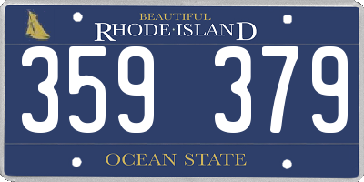 RI license plate 359379