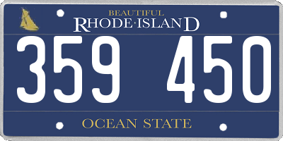 RI license plate 359450