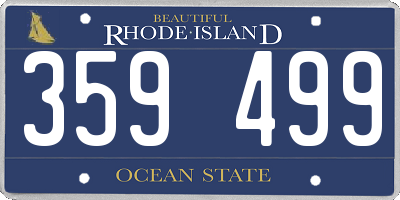 RI license plate 359499