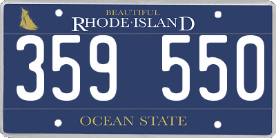 RI license plate 359550