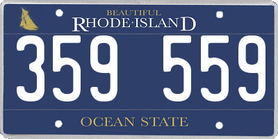 RI license plate 359559