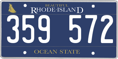 RI license plate 359572