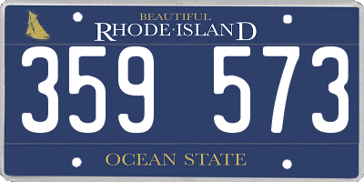 RI license plate 359573