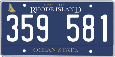 RI license plate 359581
