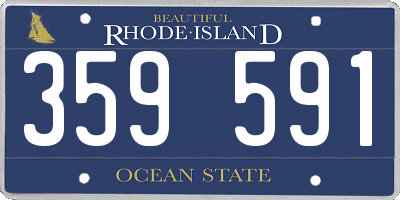RI license plate 359591