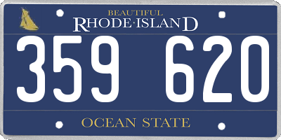 RI license plate 359620