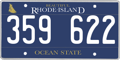 RI license plate 359622