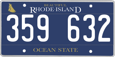 RI license plate 359632