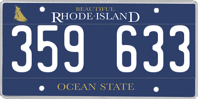 RI license plate 359633