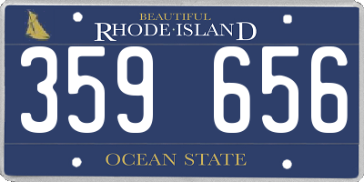RI license plate 359656