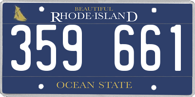 RI license plate 359661