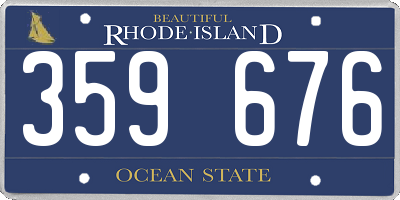 RI license plate 359676