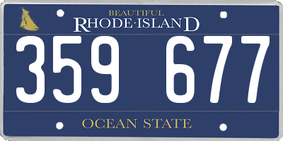 RI license plate 359677