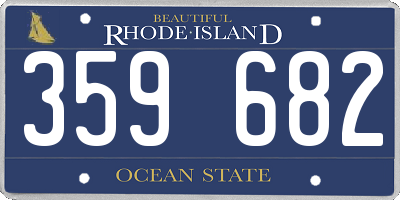 RI license plate 359682