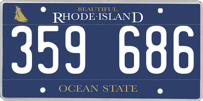RI license plate 359686