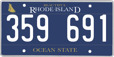 RI license plate 359691