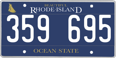 RI license plate 359695