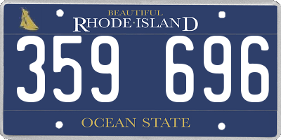 RI license plate 359696