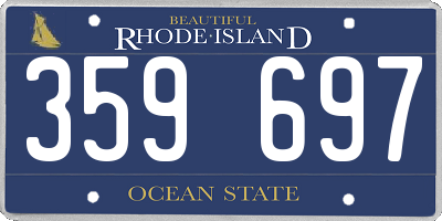 RI license plate 359697