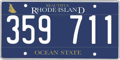RI license plate 359711