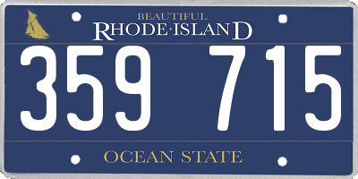 RI license plate 359715