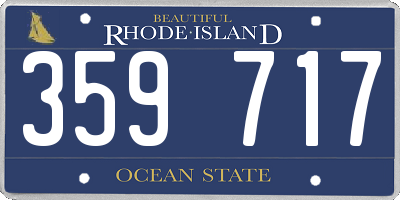 RI license plate 359717