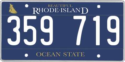 RI license plate 359719