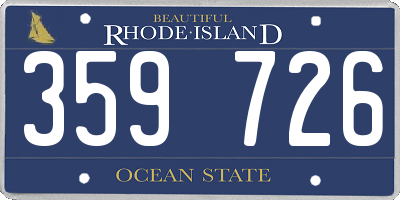 RI license plate 359726