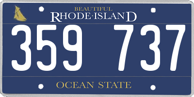 RI license plate 359737
