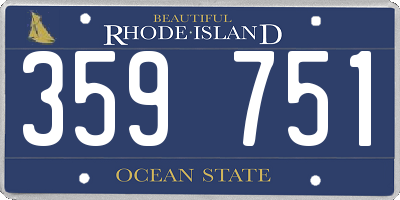 RI license plate 359751
