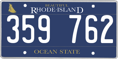 RI license plate 359762