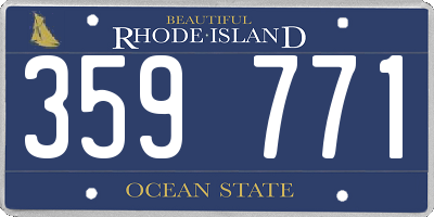 RI license plate 359771