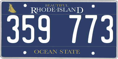 RI license plate 359773