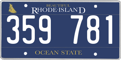 RI license plate 359781