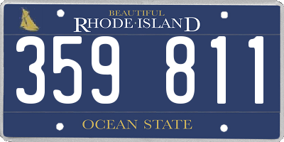 RI license plate 359811
