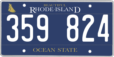 RI license plate 359824