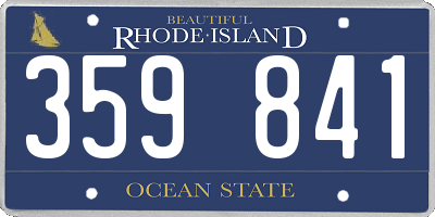 RI license plate 359841