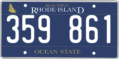 RI license plate 359861