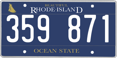 RI license plate 359871