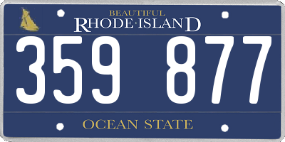 RI license plate 359877