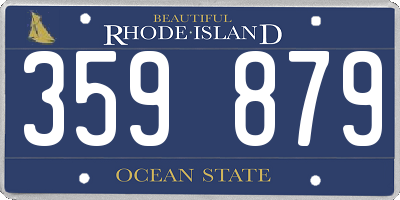RI license plate 359879