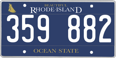 RI license plate 359882