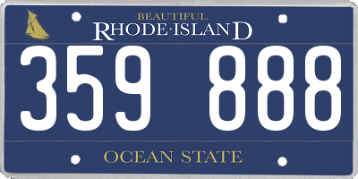 RI license plate 359888