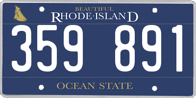 RI license plate 359891