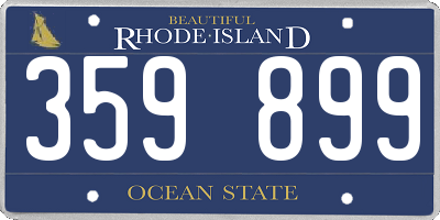 RI license plate 359899