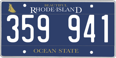 RI license plate 359941